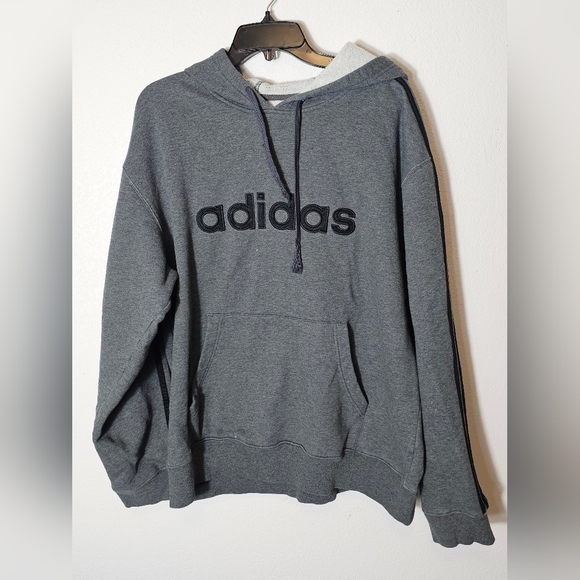 Adidas Men's Gray 2005 Vintage Hoodie Men's Size Large *See flaws - Picture 10 of 10